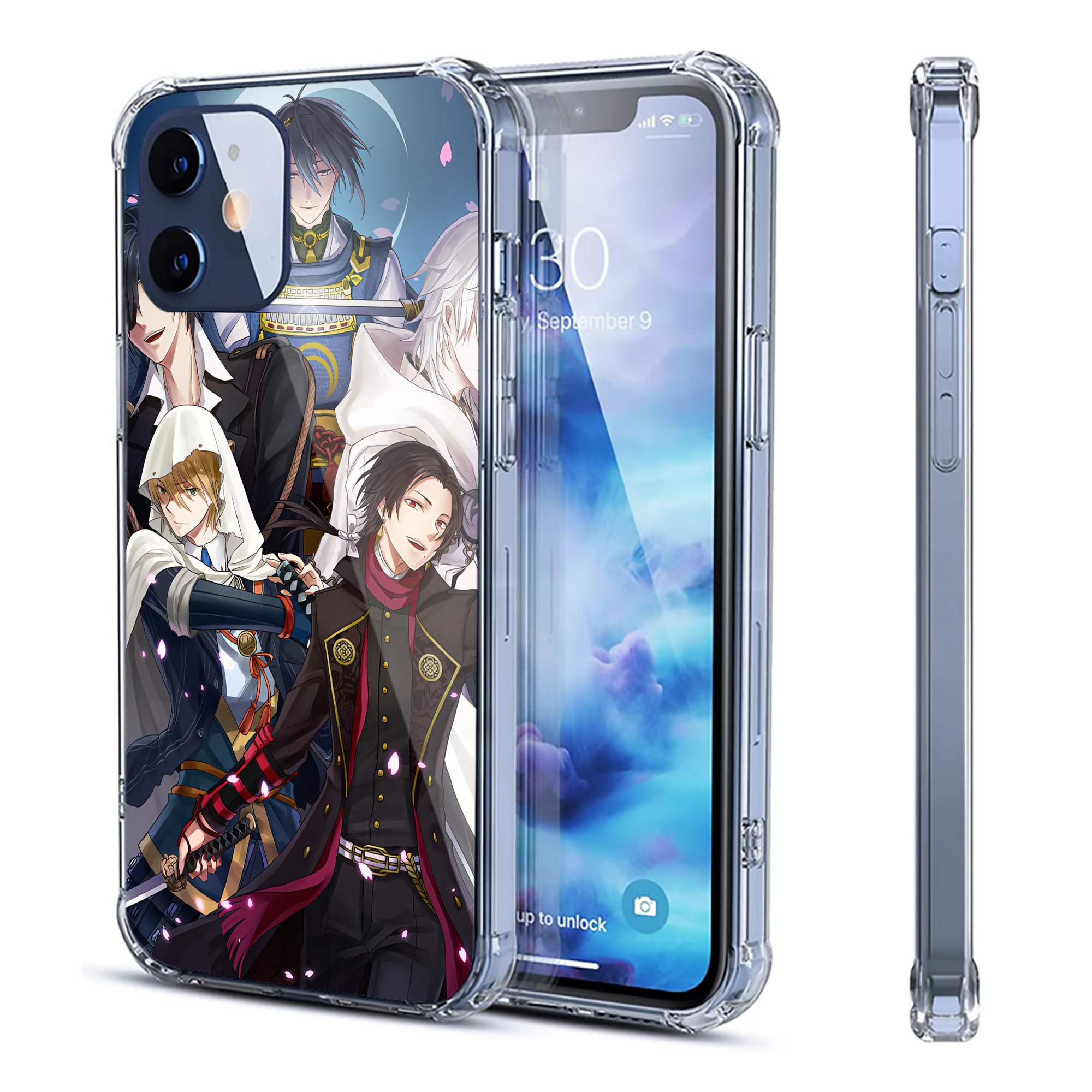 （画像用） 刀剣乱舞 Touken Ranbu 【iPhone 12シリーズ対応】透明スマホケース（クリアソフトケース）
